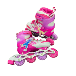 Patín En Linea Diseño Sirena Blanco - Fucsia