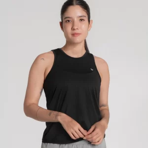 Camiseta Manga Sisa Mujer Runlite Negro