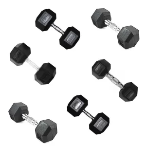 Mancuerna Encauchetada Hexagonal Sportfitness