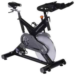 Bicicleta Estática Spinning Siena Negro-Gris Volante 20kg Sportfitness